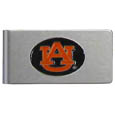 Auburn Tigers Brushed Metal Money Clip